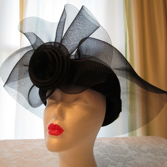 Vintage Geo W. Bollman Black Hat
